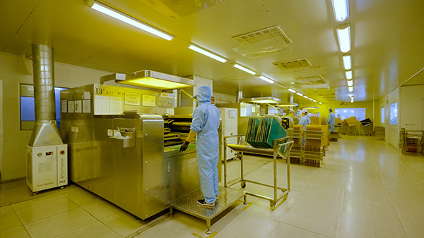 CCD solder-mask exposure